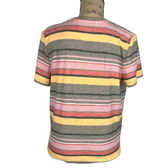 Madewell Texture & Thread Tie-Front Top Kieran Stripe Large - Picture 2 of 5